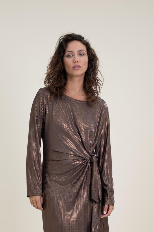 VESTIDO BRONCE El Vestidor de Inma