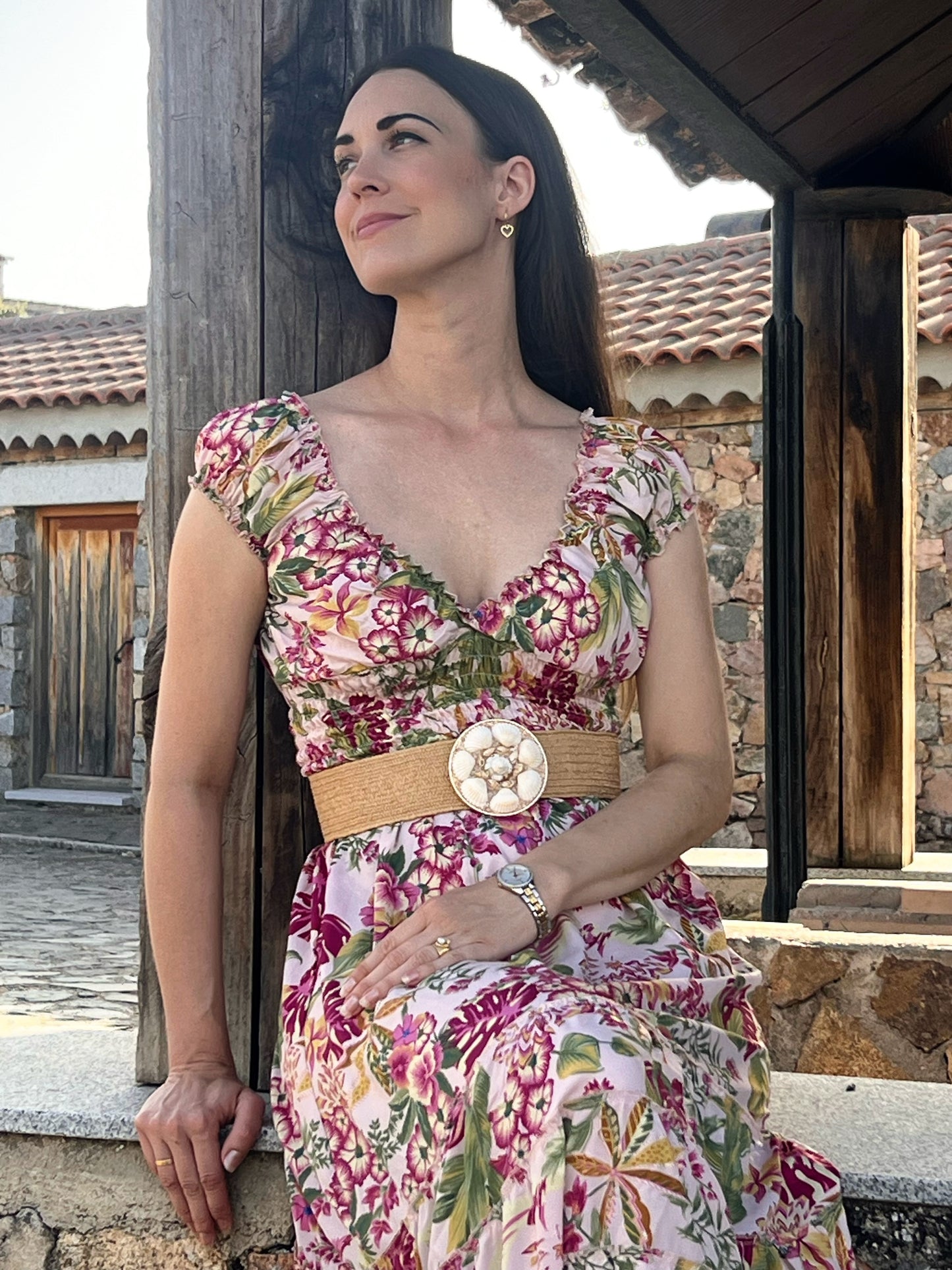 VESTIDO LARGO SEDA