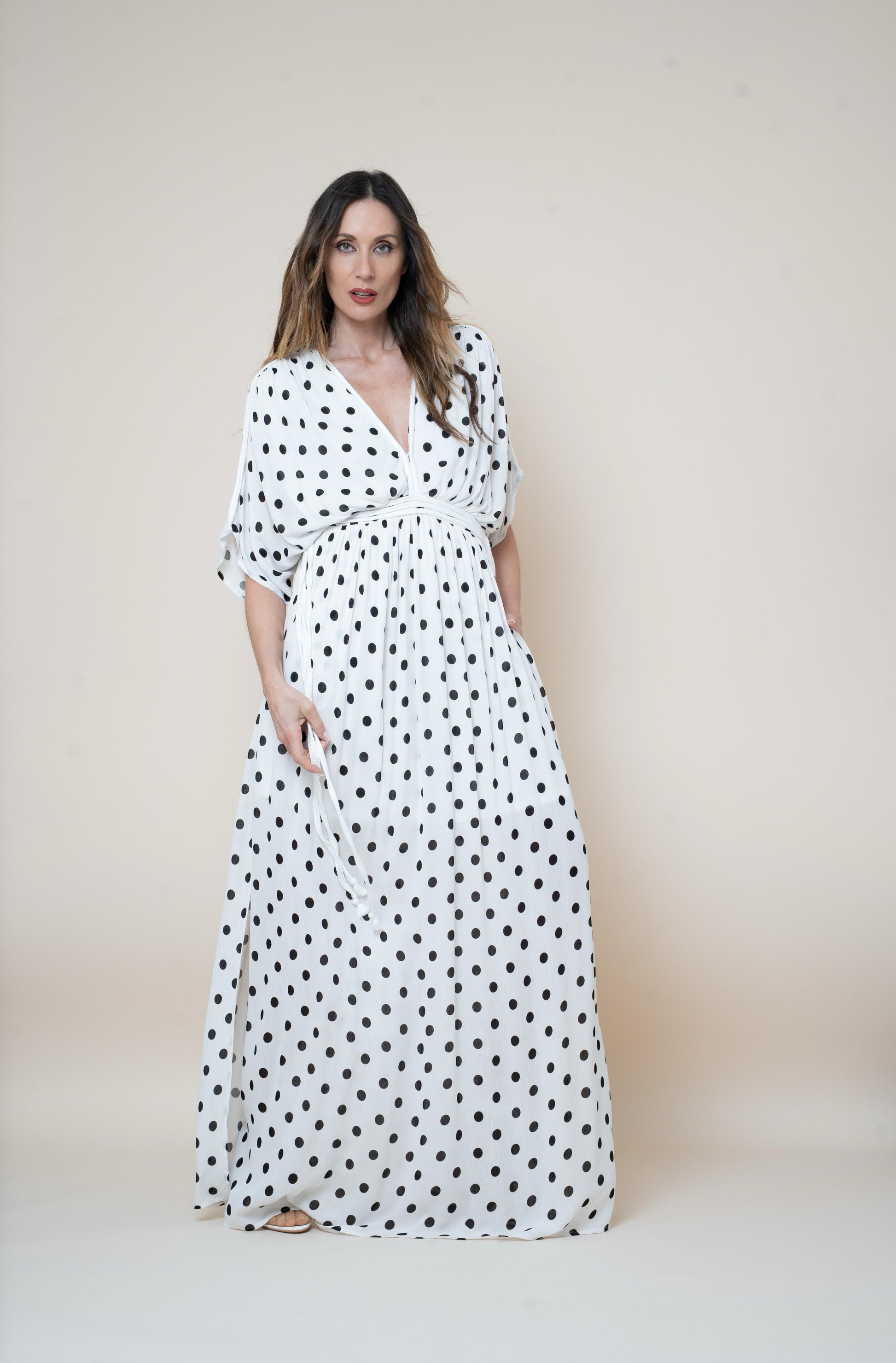 VESTIDO LUNARES TRENZADO El Vestidor de Inma