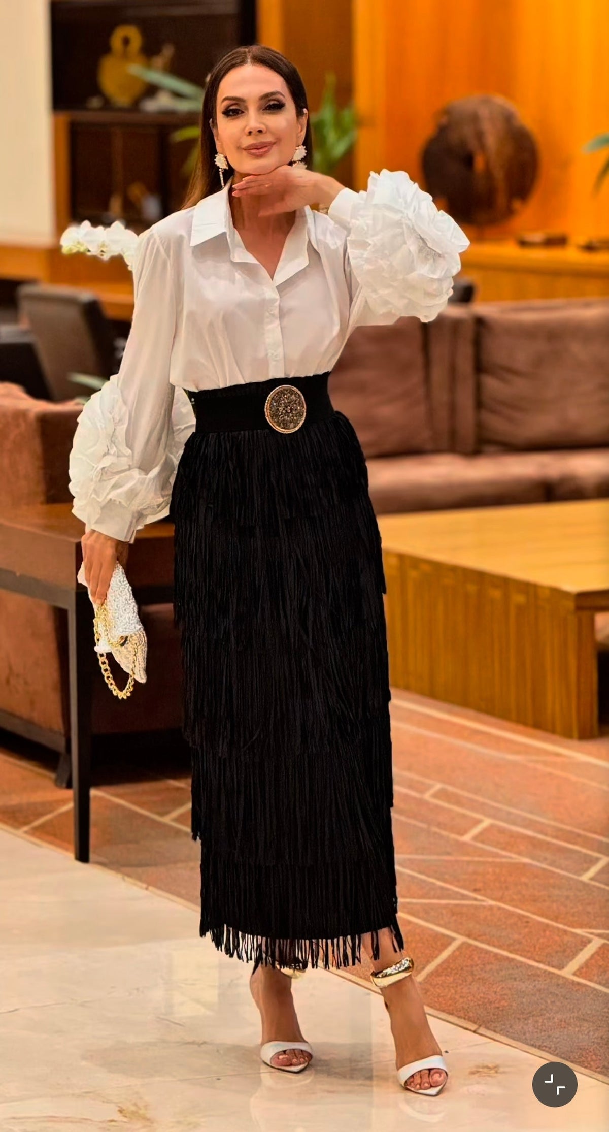 Falda de Flecos Boho Chic El Vestidor de Inma