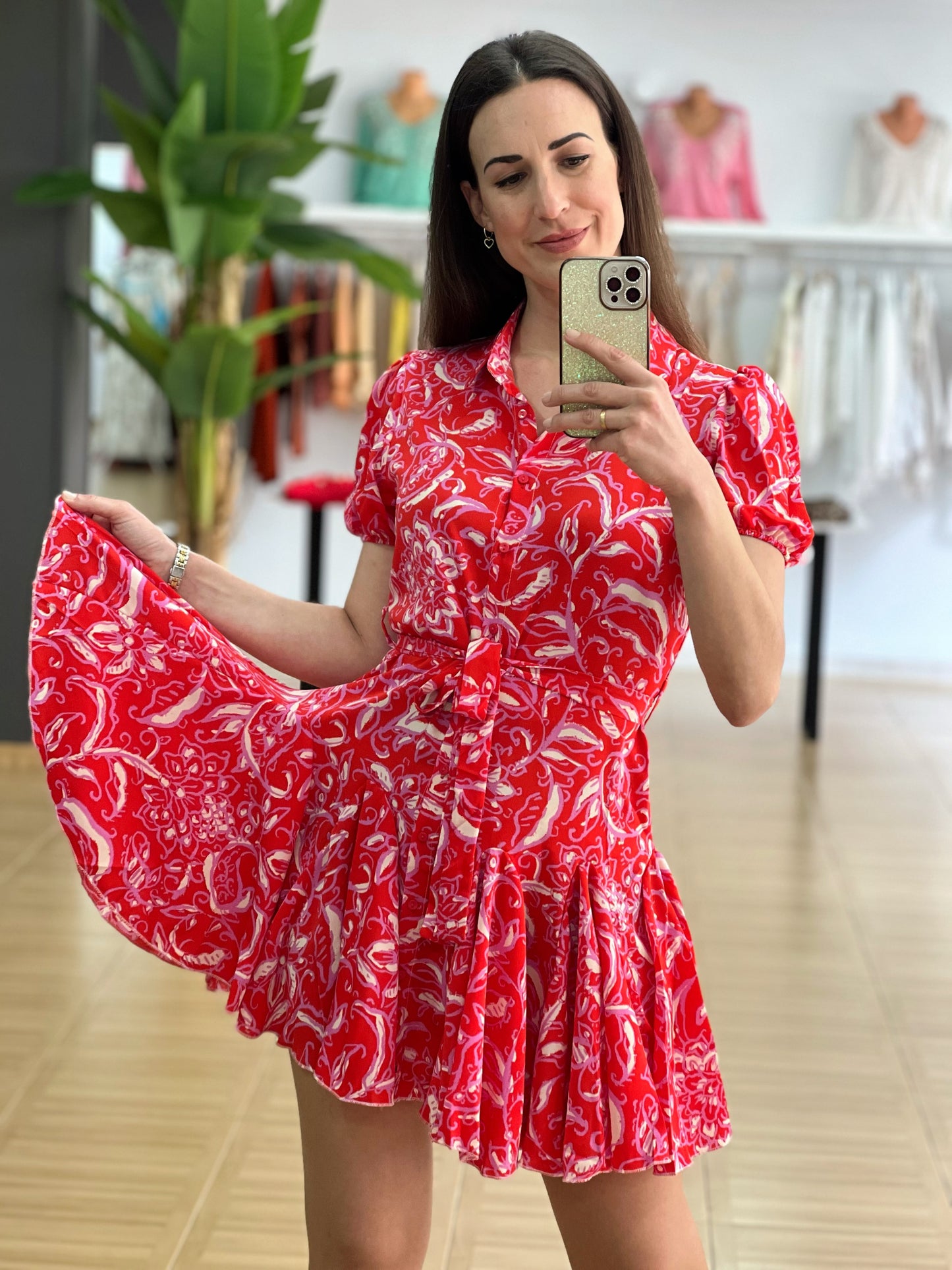 VESTIDO FRESA
