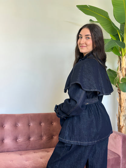 Chaqueta Capa Denim. El Vestidor de Inma