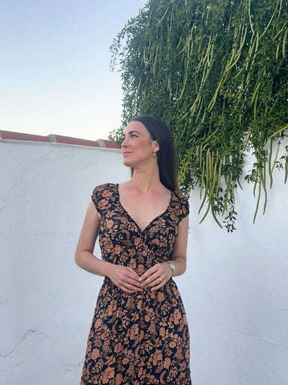 VESTIDO LARGO SEDA