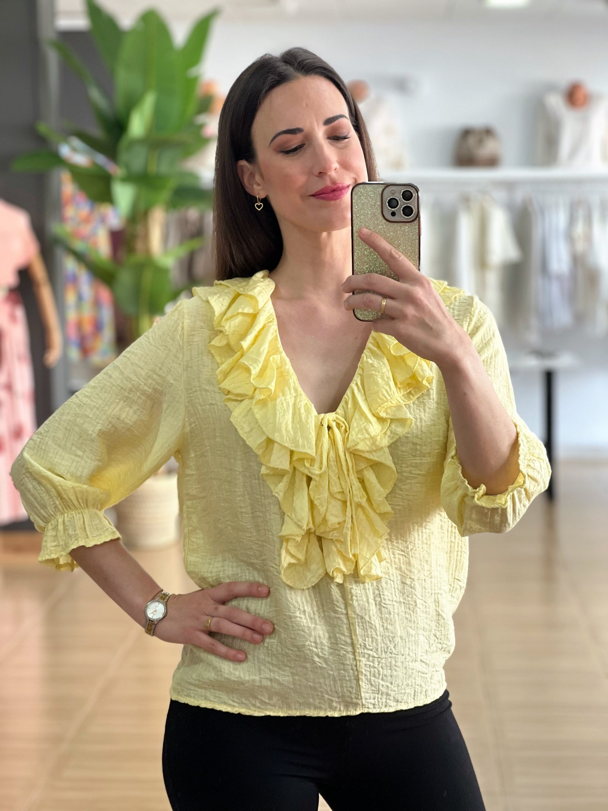 BLUSA VOLANTES LUNA El Vestidor de Inma