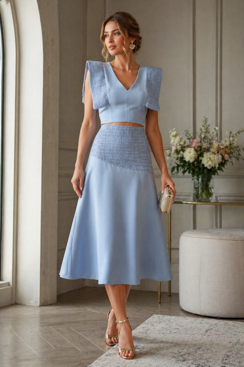 CONJUNTO TESA CELESTE CHANEL COMBINADO El Vestidor de Inma