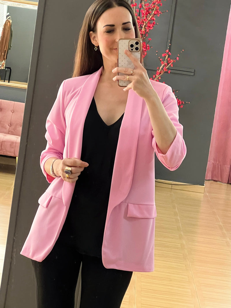 CHAQUETA MANGA FRUNCIDA