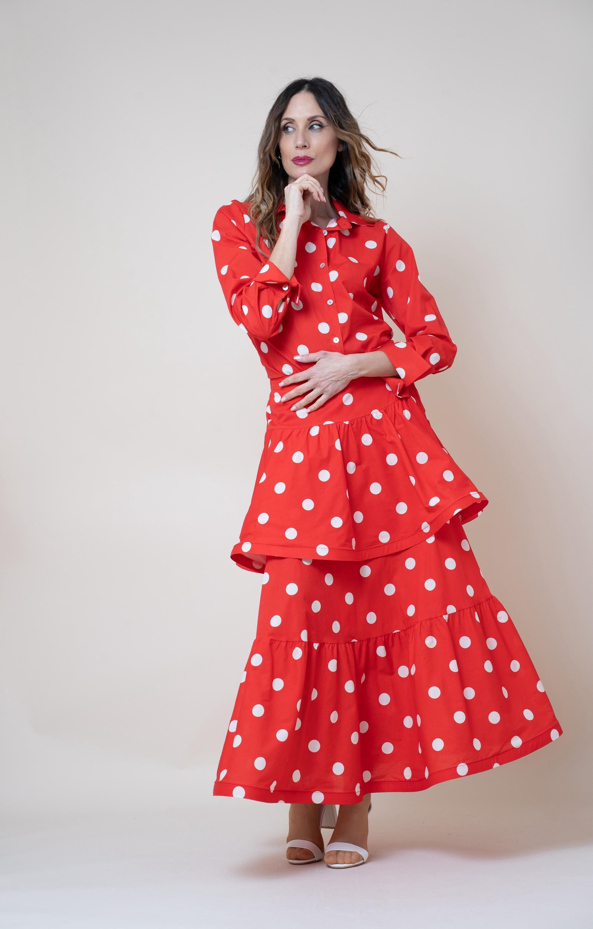 FALDA LUNARES VOLANTES El Vestidor de Inma