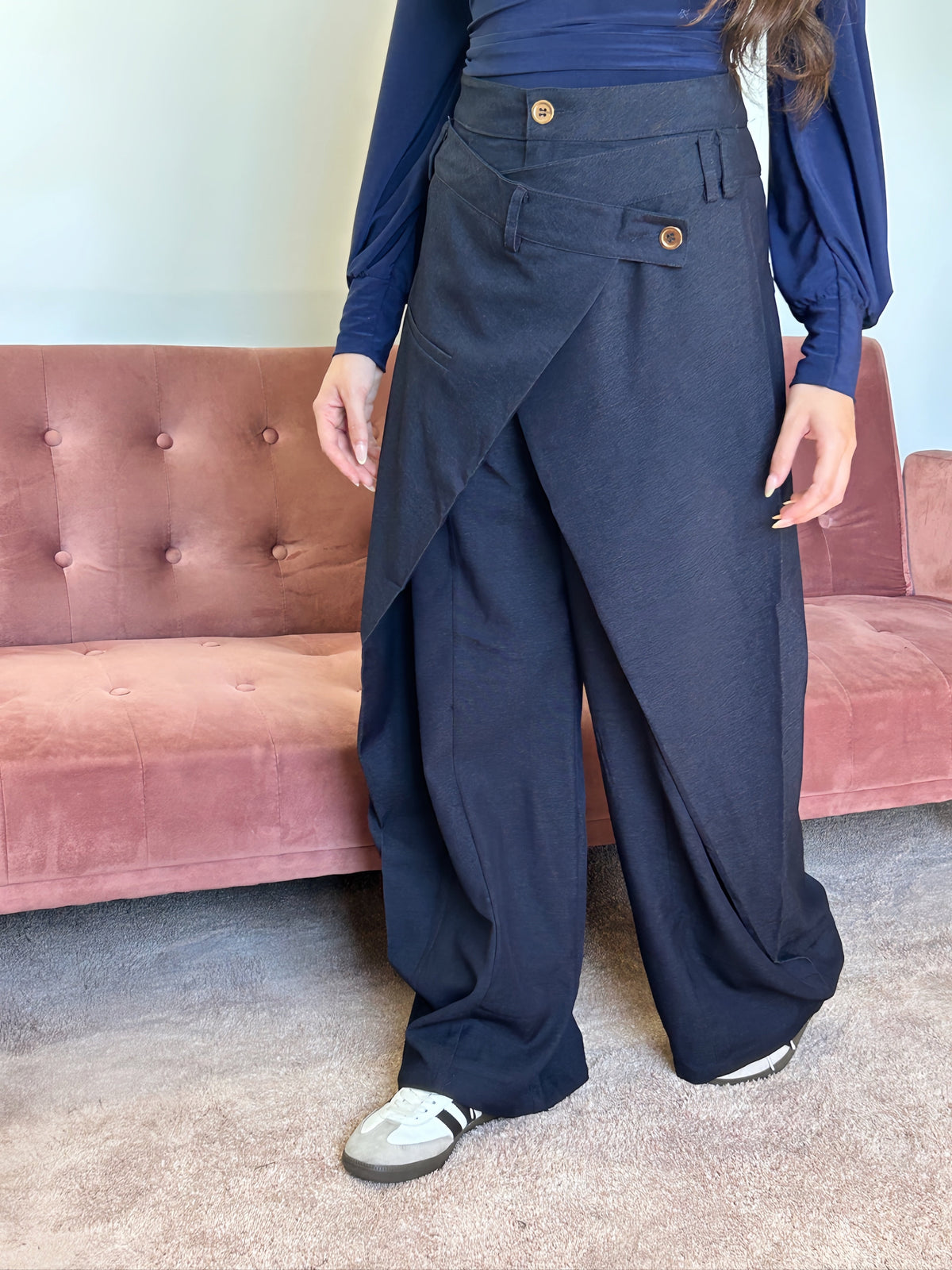 PANTALÓN DENIM CAPA El Vestidor de Inma
