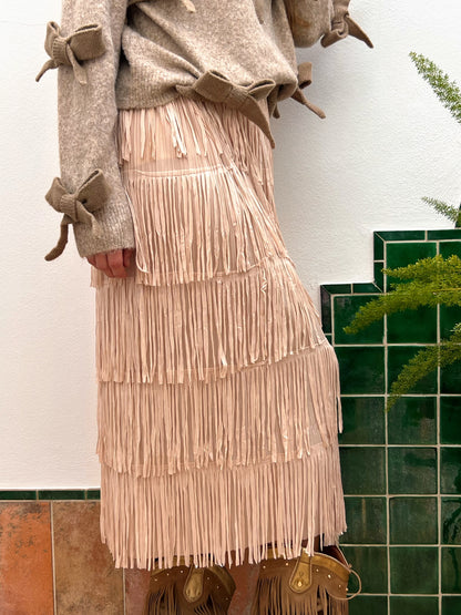 Falda de Flecos Boho Chic – Talla Única (hasta la 50) El Vestidor de Inma