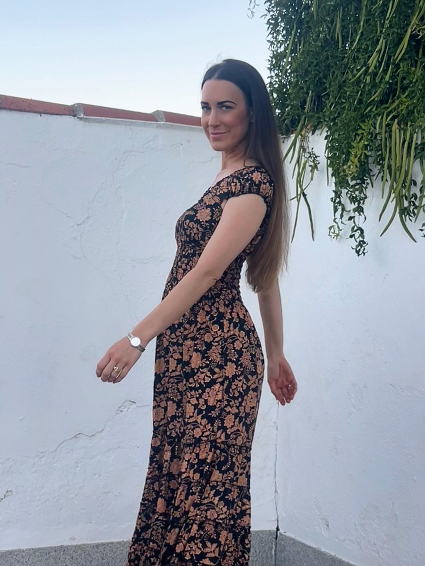 VESTIDO LARGO SEDA
