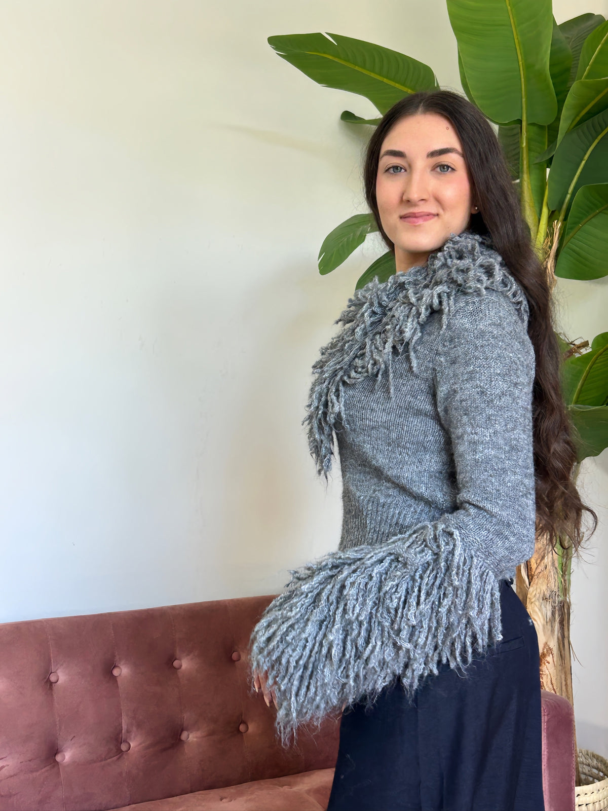 JERSEY DE PUNTO CON FLECOS El Vestidor de Inma