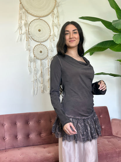 CAMISETA ENCAJE El Vestidor de Inma