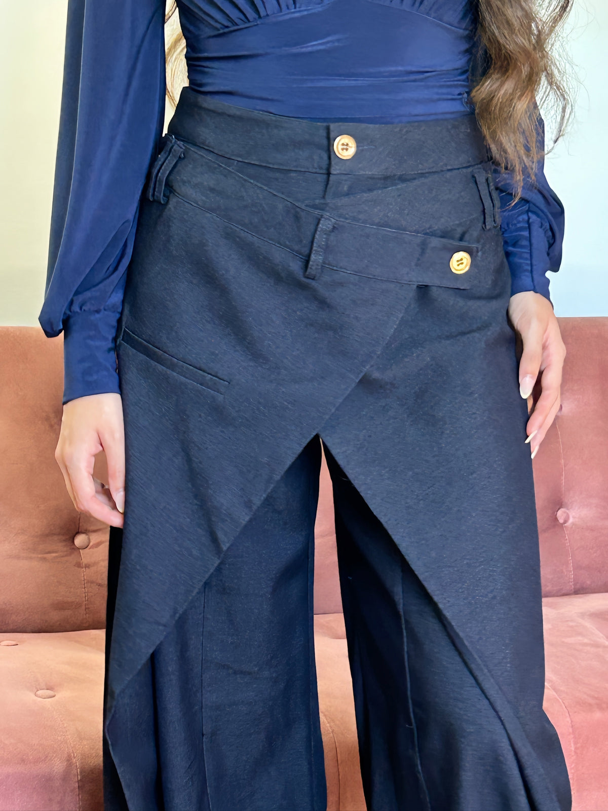 PANTALÓN DENIM CAPA El Vestidor de Inma