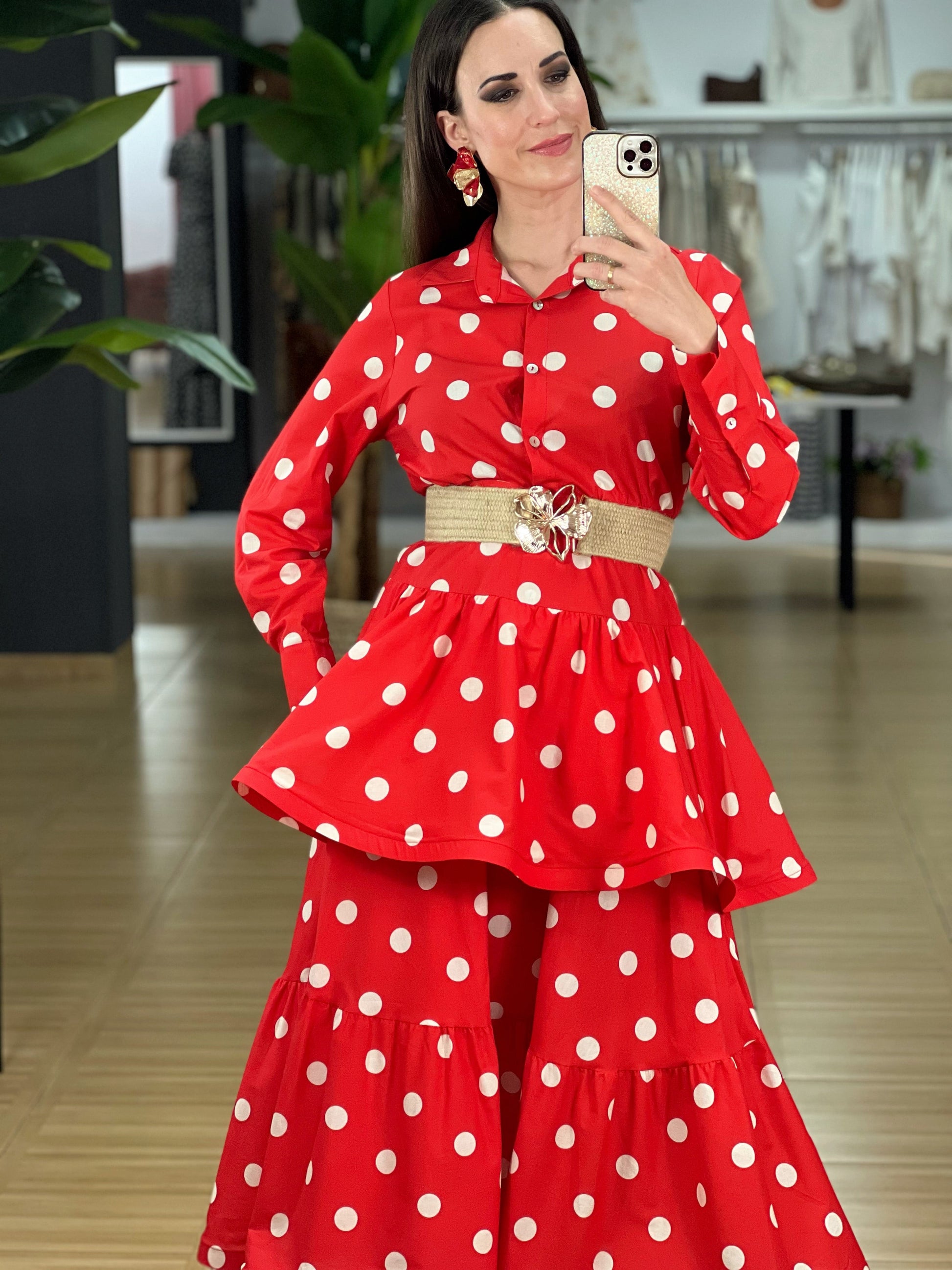 FALDA LUNARES VOLANTES El Vestidor de Inma