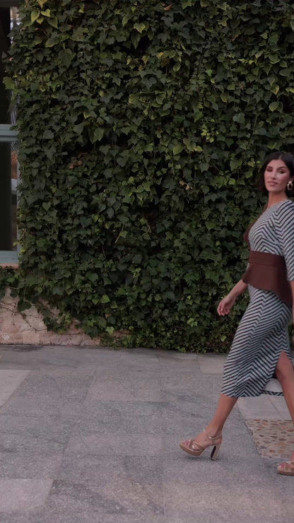 Vestido zig zag